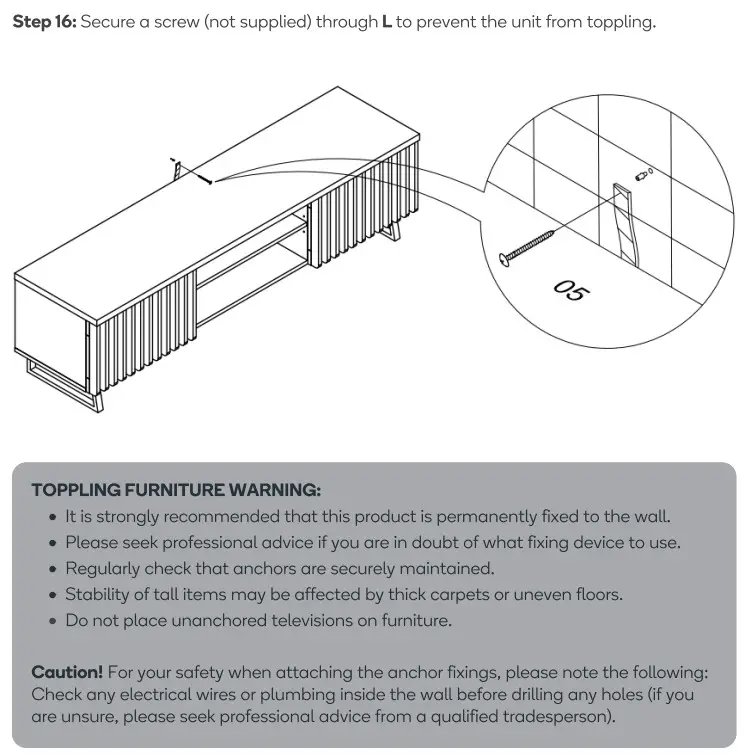kogan SLMANILELWA 160CM Manila Entertainment Unit - fig17