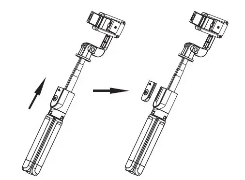 onn WIASST100071534 Extendable Selfie Stick Tripod fig1