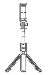 onn WIASST100071534 Extendable Selfie Stick Tripod