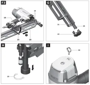 BOSCH GSN 90 34 DK Professional Pneumatic Pneumatic Nailer - 7