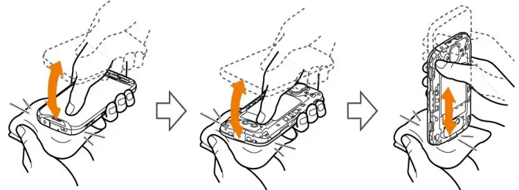 Kyocera Rugged Dura Series Phone Cleaning - Pat with a clean dry cloth