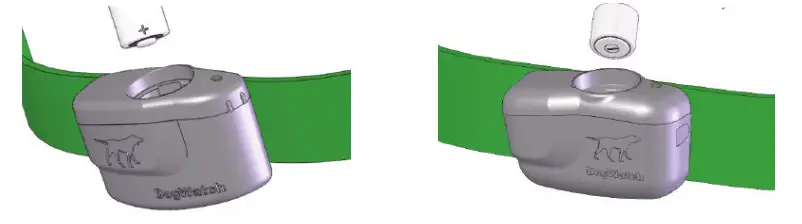 DogWatch System 1200 Safelink Digital FM Design- Battery Insertion