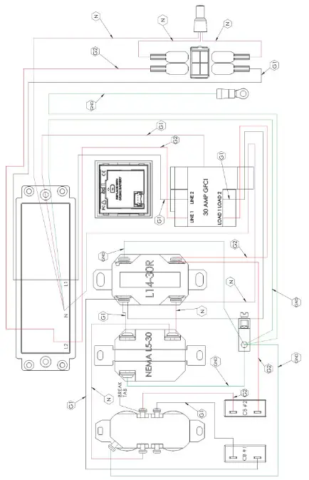 WINCO W6010DE I Protable Generators Kohler Diesel 6000 Watt - WIRING DIAGRAM