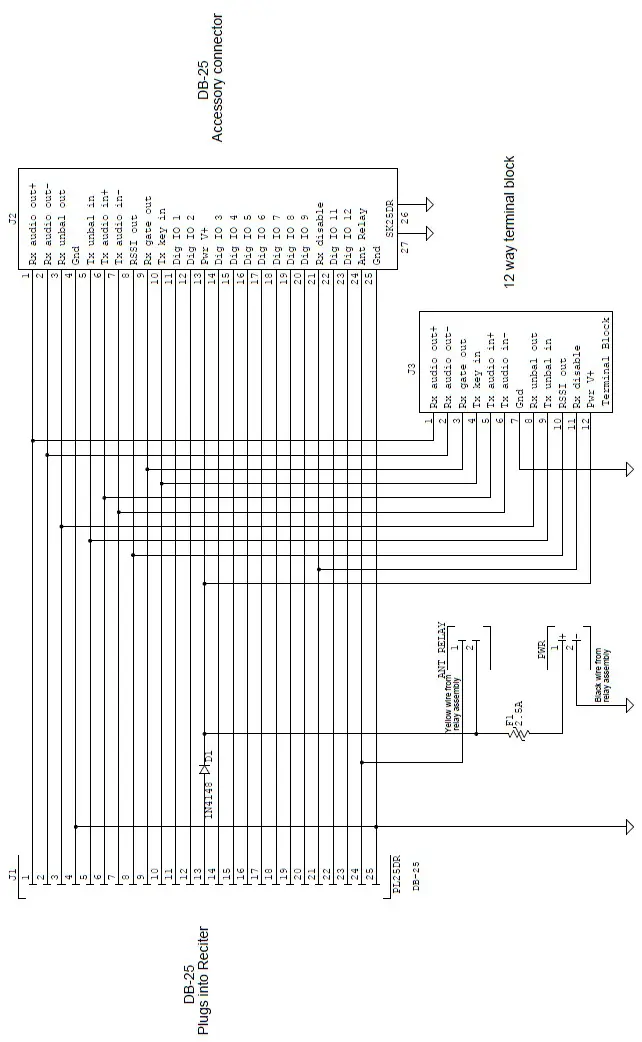 tait TBCA03-10 Antenna Relay- Adapter Module Schematic