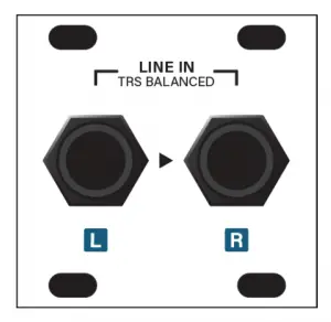Stereo In Jacks 1U Module