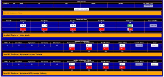 Station Settings Tab