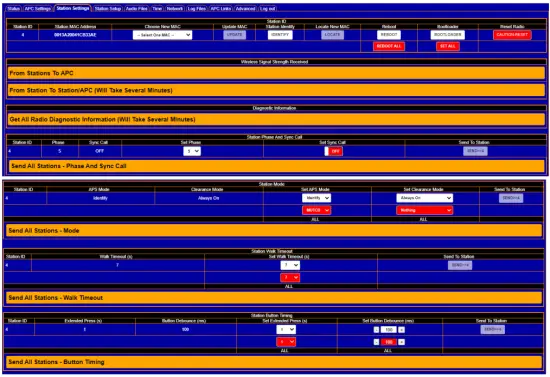 Station Settings Tab