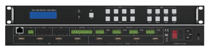 BZBGEAR-BZ-MVS4X4-4K-18Gbps-4x4-Seamless-UHD-Matrix-