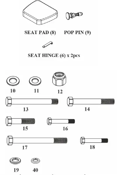 BODYCRAFT 57999 Flat Incline Decline System Bench Owner's-fig 10