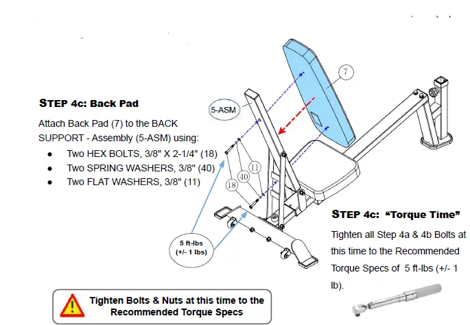 BODYCRAFT 57999 Flat Incline Decline System Bench Owner's-fig 21