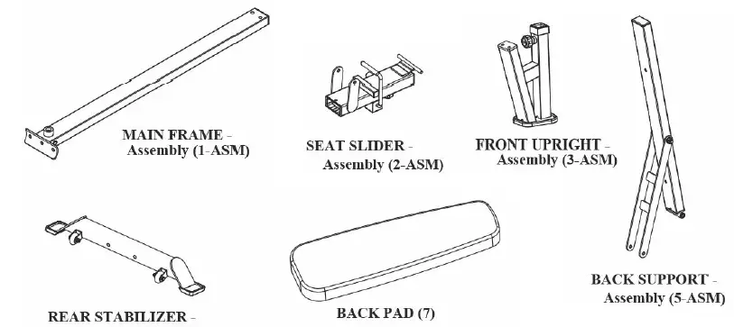 BODYCRAFT 57999 Flat Incline Decline System Bench Owner's-fig 9