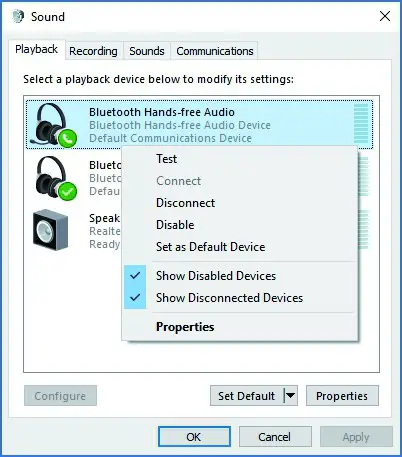 VEC SP-300BT Bluetooth Transcription Headset - sound setting 1