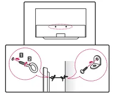Securing the TV to a Wall
