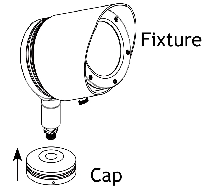 AMP Lighting AAL 1037 A BK Low Voltage Landscape Lighting - Cap