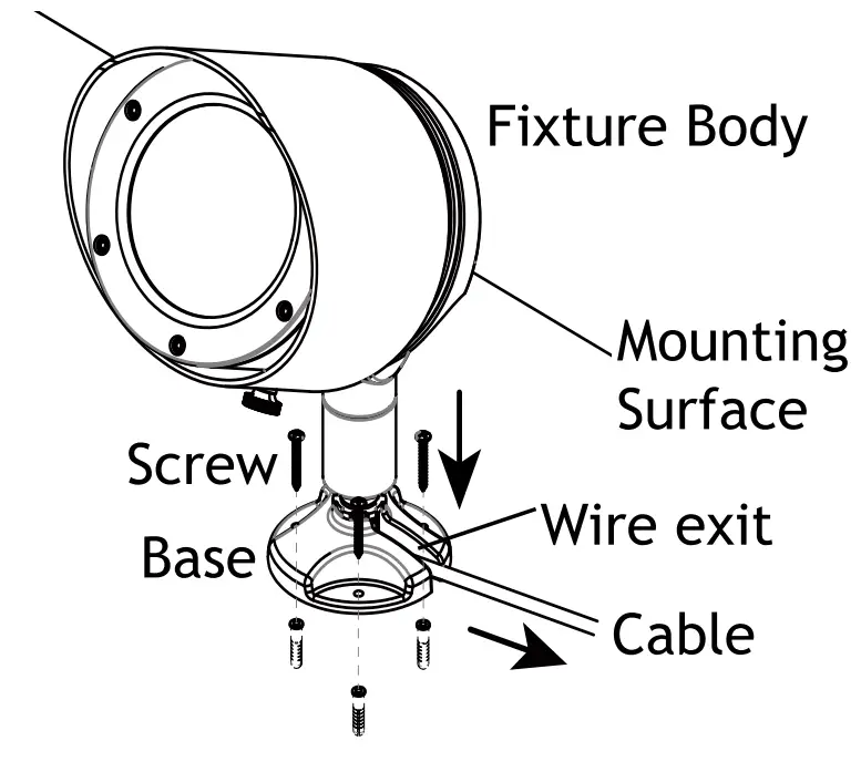 AMP Lighting AAL 1037 A BK Low Voltage Landscape Lighting - Fixture Body