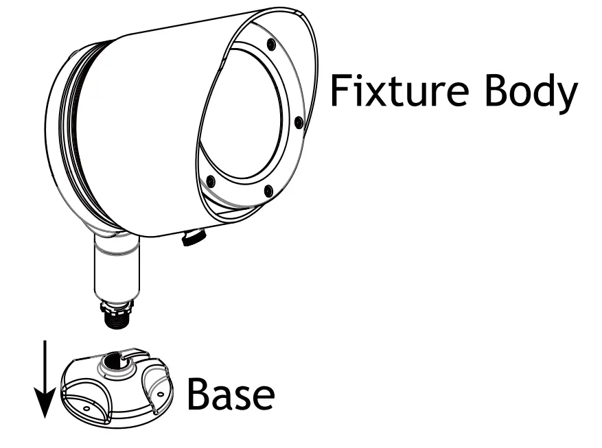 AMP Lighting AAL 1037 A BK Low Voltage Landscape Lighting - Remove Base