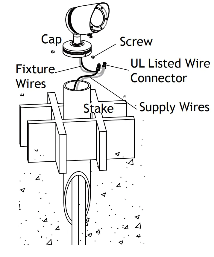 AMP Lighting AAL 1037 A BK Low Voltage Landscape Lighting - fig 1