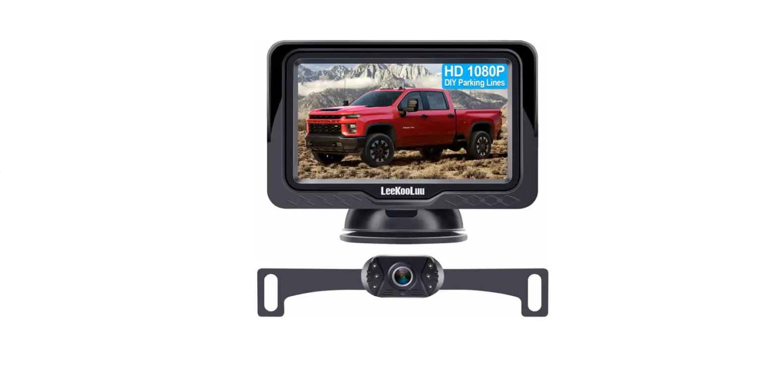 Backup Camera Rear View Monitor Kit Hd 1080p For Car Truck Minivan Waterproof Night Vision-complete Features/owner's Manual