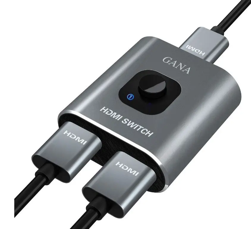 HDMI-Switch-4k@60hz-HDMI-Splitter-GANA-Aluminum-Bidirectional-HDMI-Switcher-image