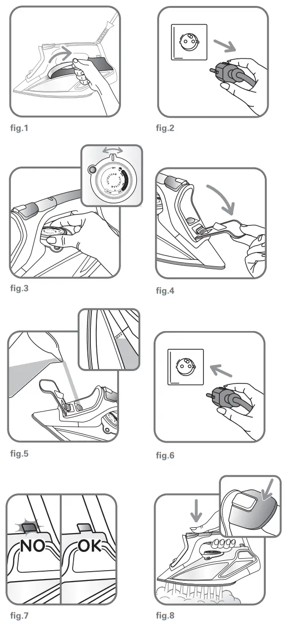 ROWENTA DW9230 Steamforce Steam Iron - fig 1