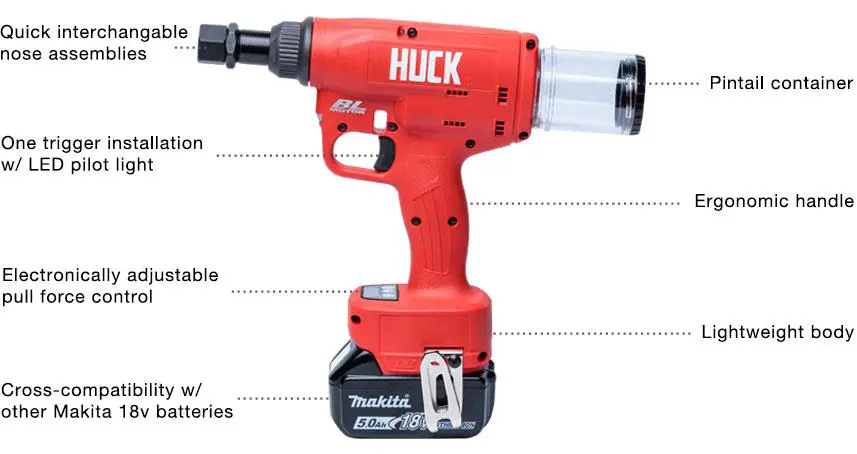 AEROBOLT BV4500 Cordless Huck - CORDLESS HUCK
