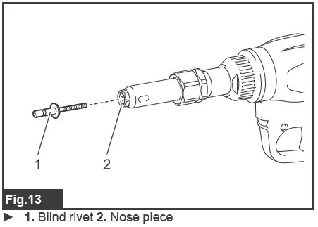 AEROBOLT BV4500 Cordless Huck - OPERATION
