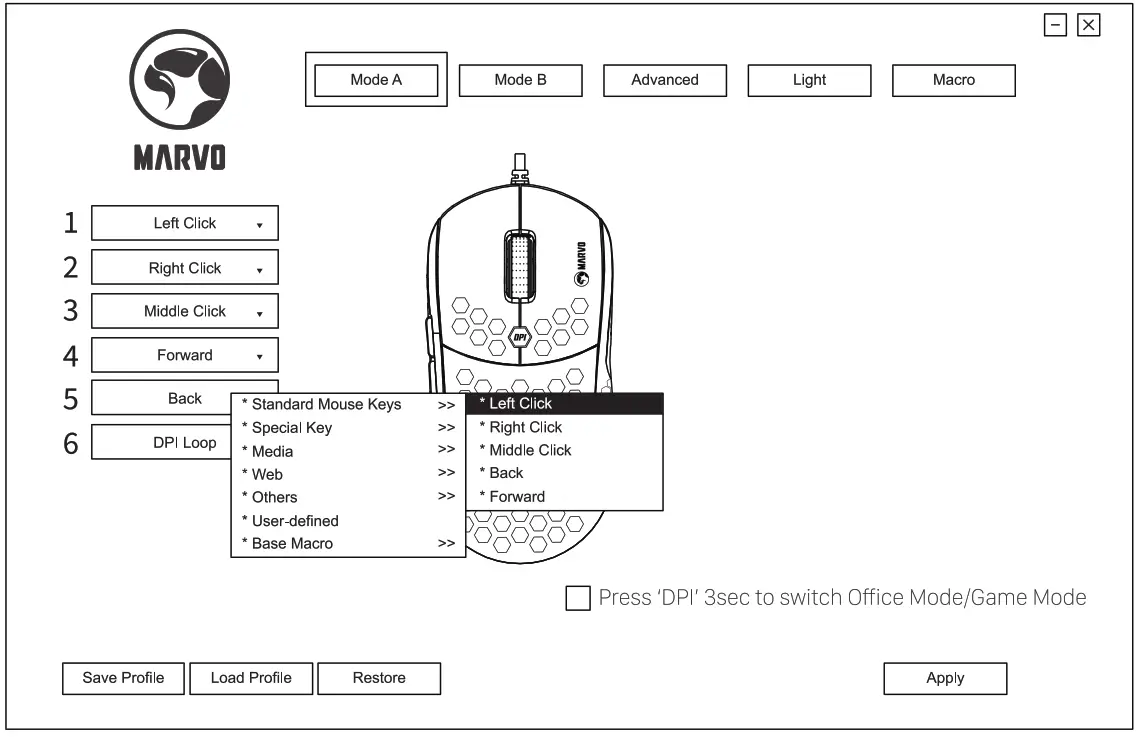 MARVO MH01 Headset and Mouse Gaming Combo - fig 3