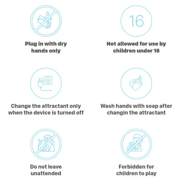 TBI PRO Indoor BUG Zapper SAFETY NOTICES