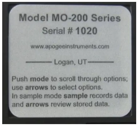 apogee MO 200 Oxygen Meter - fig1