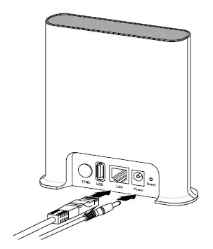 Connect the power adapter