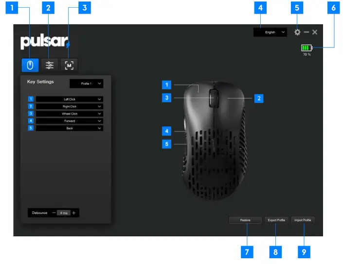 Pulsar XLITE Wireless Gaming Mouse -