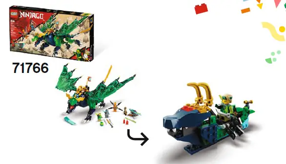 LEGO 71766 Legendary Dragon fig 1
