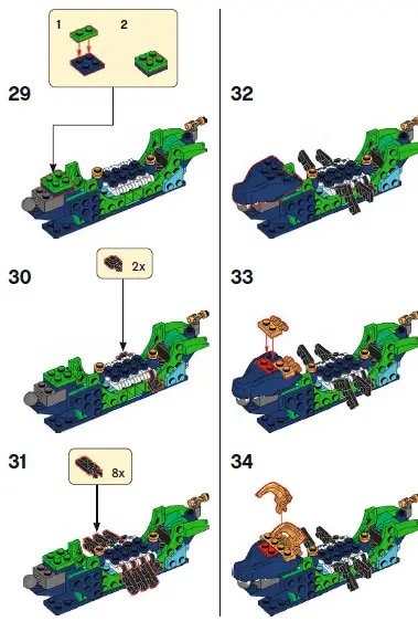 LEGO 71766 Legendary Dragon fig 1