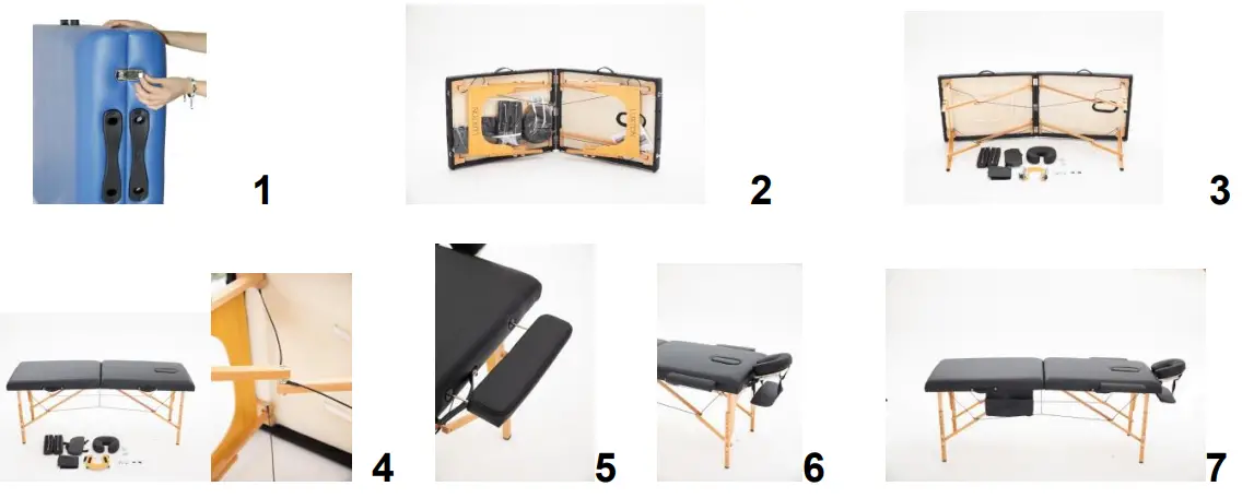 LUXTON Portable Massage TableRelease the buckle