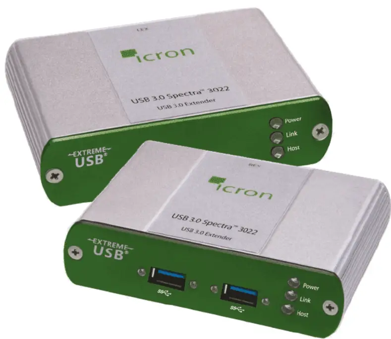 icron USB 3.0 Spectra™ 3022 2-Port USB 3.0 Multimode Fiber Extender