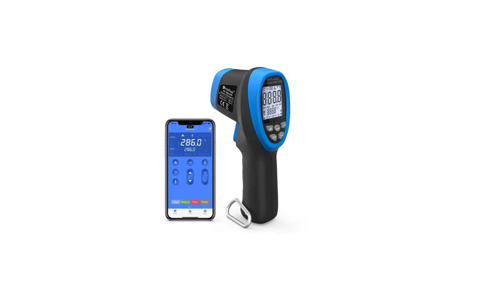 Holdpeak Hp-1500-app Non Contact Infrared Thermometer With App Function User Manual