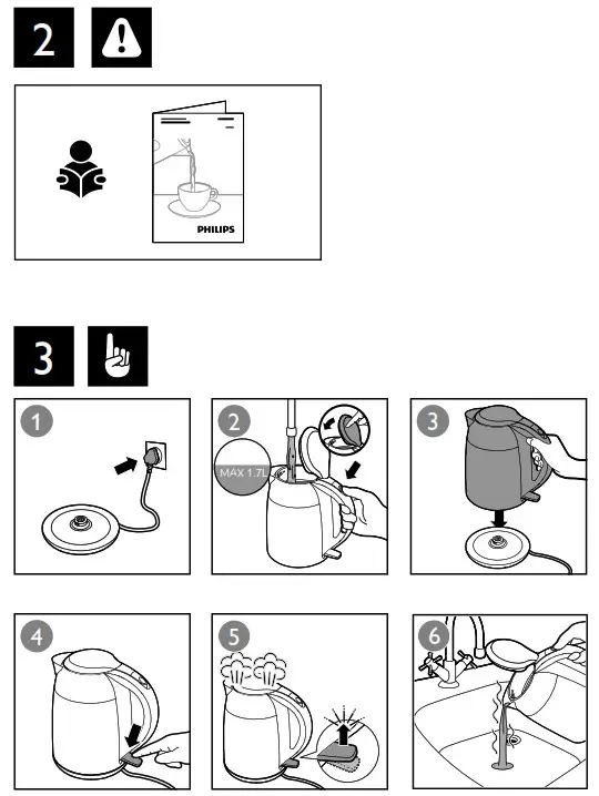PHILIPS Electric Kettle - 2-3