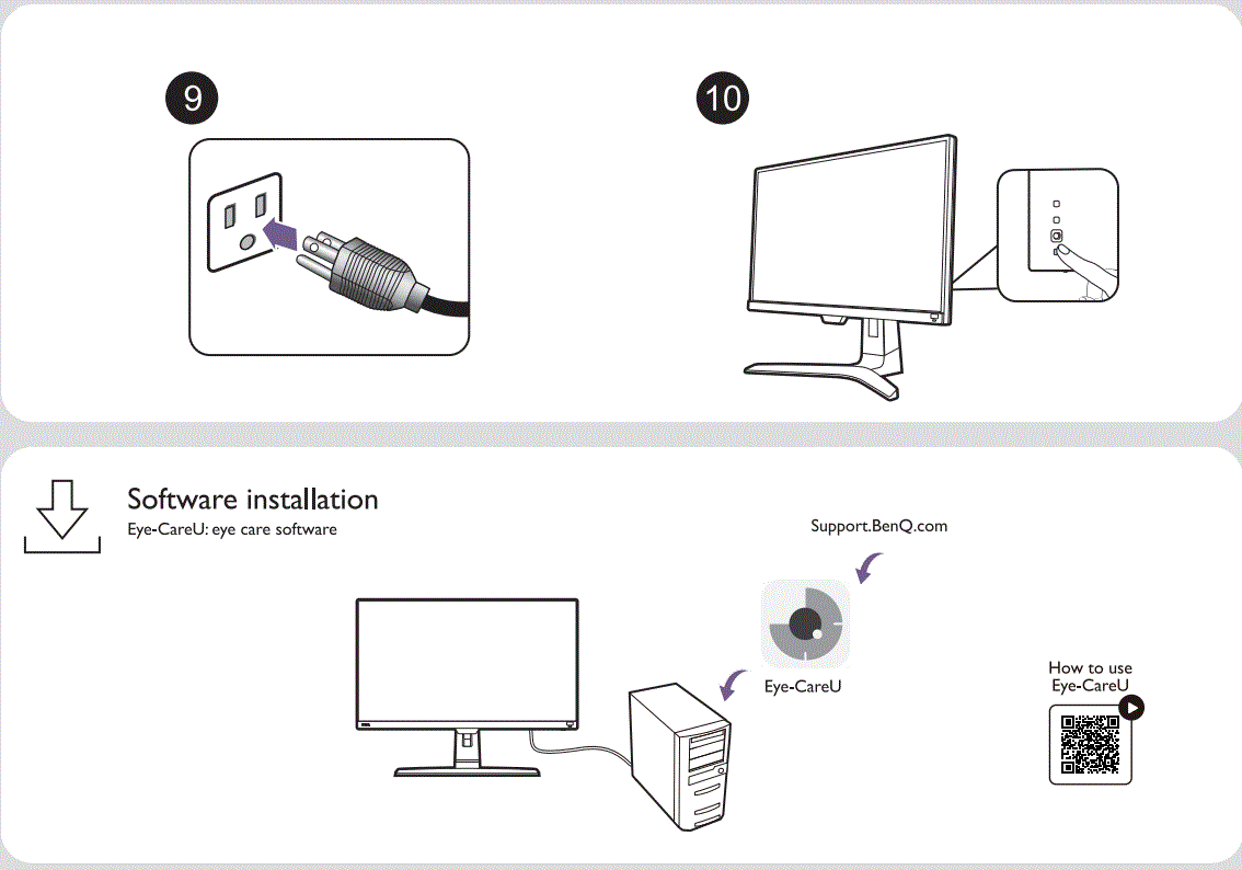 BenQ EW2880U-EQ-VI 28 Inch UHD HDRi IPS Monitor User Guide - How to use