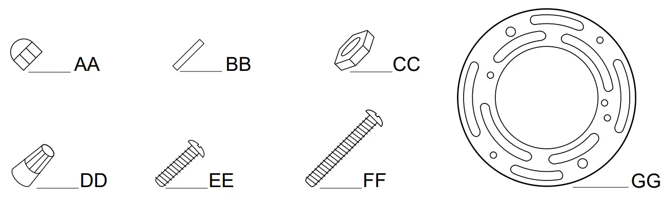 HOME DECORATORS HB1079-310 Interior Incandescent Ceiling Flush Mount - HARDWARE REQUIRED