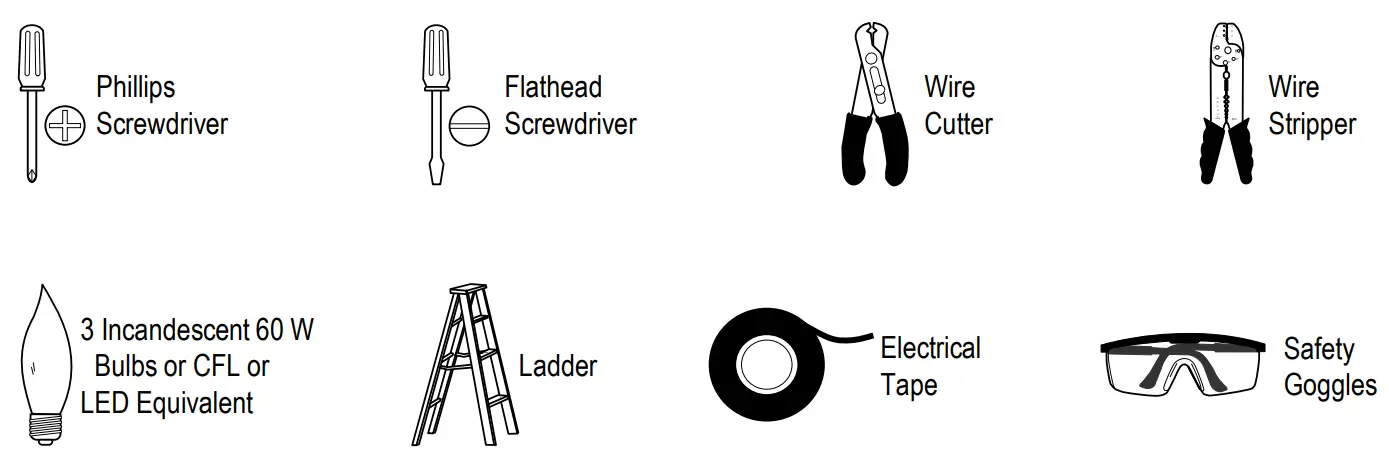 HOME DECORATORS HB1079-310 Interior Incandescent Ceiling Flush Mount - TOOLS REQUIRED