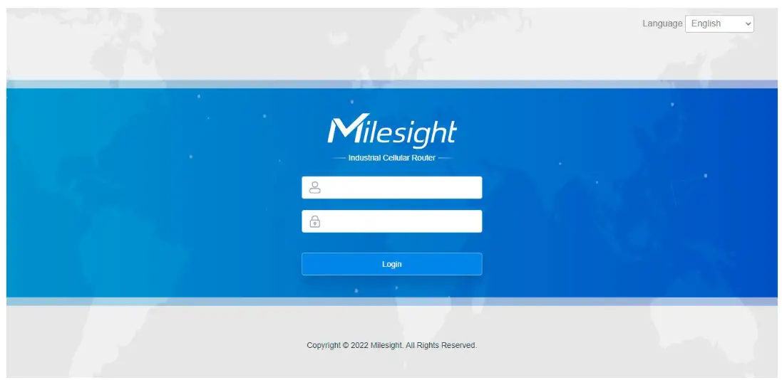 Milesight UR75 Ultra Series Industrial Router - Login1