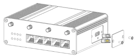 Milesight UR75 Ultra Series Industrial Router - SIM card1