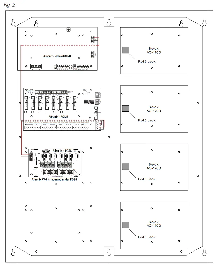 Altronix T2SLK7F8 8 Door Kit with Fused Outputs - Boards