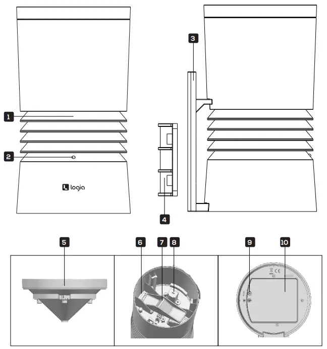 logia LOWSB315B 3 in 1 Rain Sensor and LCD Display with Built In Hygro Thermo Sensor - RAIN SENSOR OVERVIEW