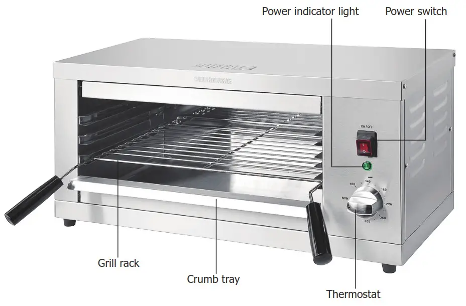 BUFFALO DB177 Salamander Grill -Operation