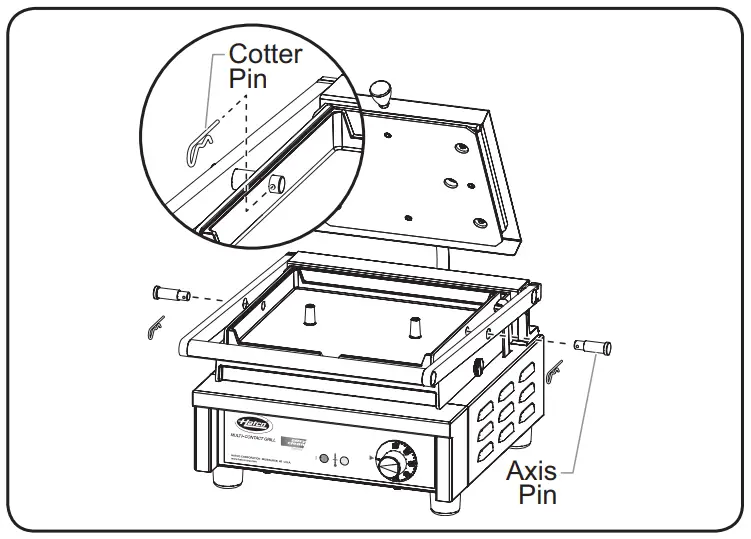 Removing the Cotter and Axis Pins
