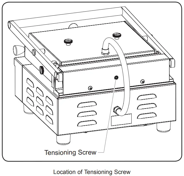 Location of Tensioning Screw