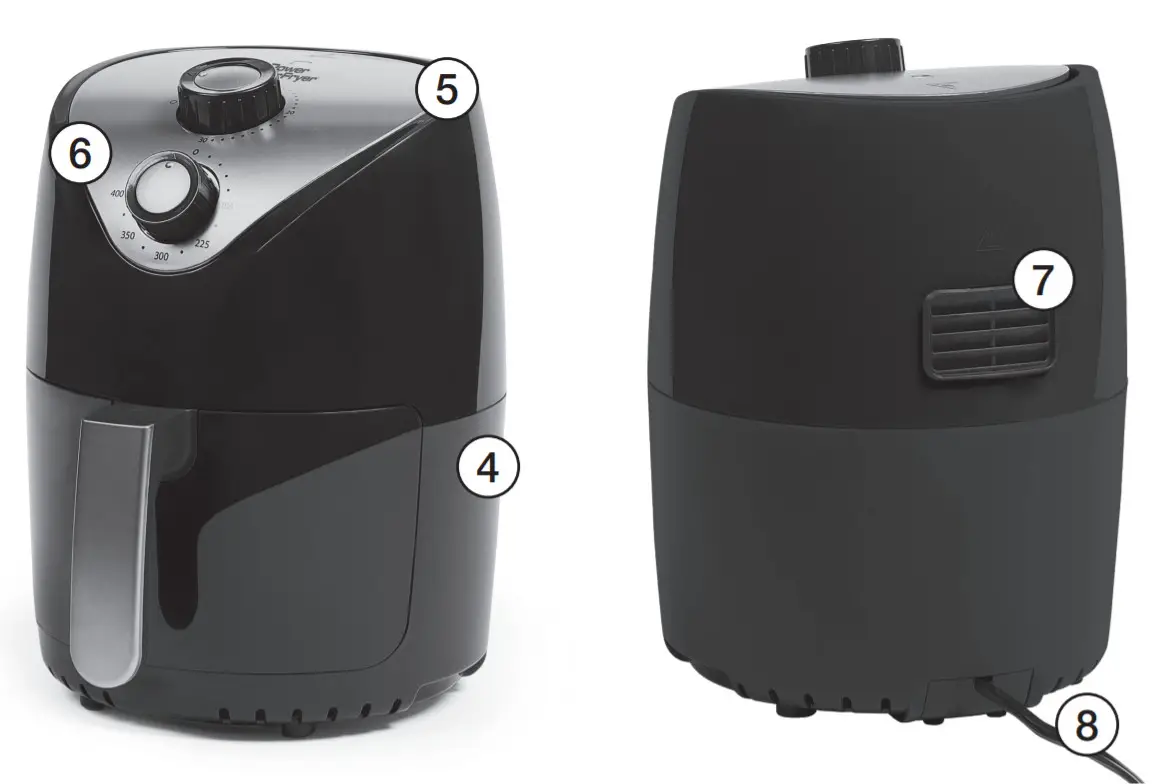 Intertek YJ-803 Power AirFryer - Accessories1