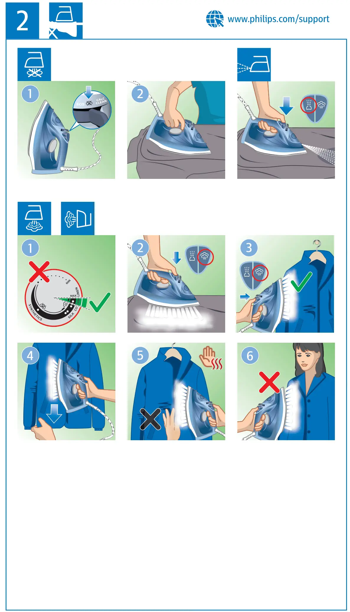 PHILIPS 3000 Series Steam Iron - Figure 2.2