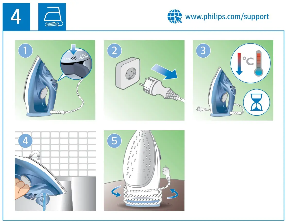 PHILIPS 3000 Series Steam Iron - Figure 4